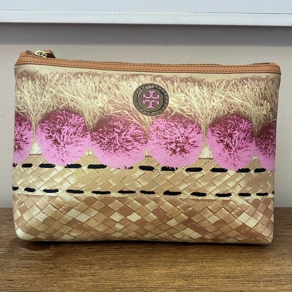 Tory Burch Handbags - Tory Burch Covered Canvas Travel Pouch